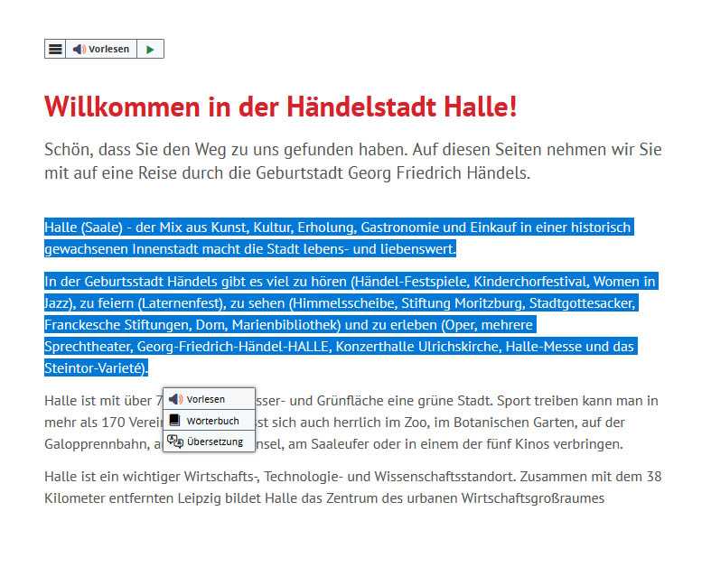 Screenshot Text markieren