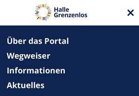 Menüsauswahl mobil Menüsauswahl mobil