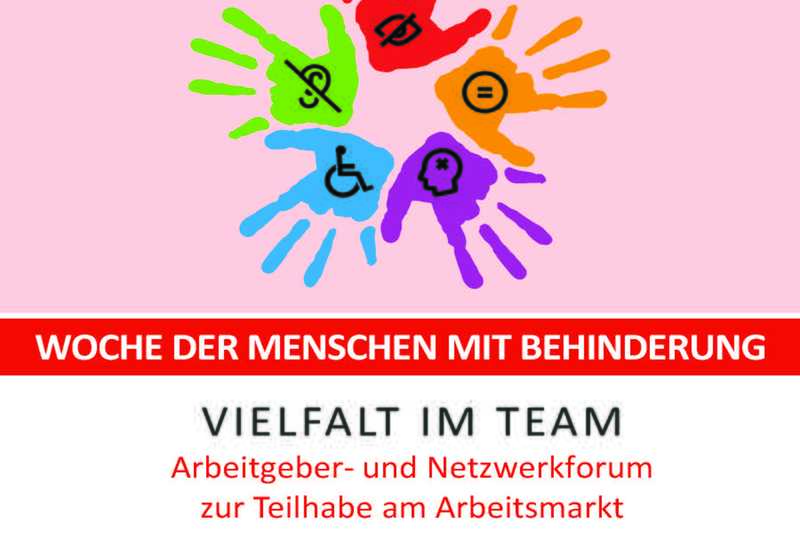 Plakat mit buntem Motiv und den Veranstaltungsdaten und den Logos der Partner der Veranstaltung